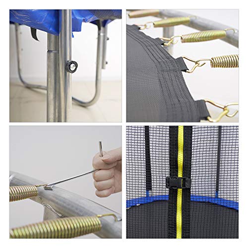 Kaibrite Juego de cama elástica para exteriores, mini trampolín para fitness, trampolín para niños, interior para niños/niños pequeños (72 pulgadas, carga: 300 kg) Kaibrite Juego de cama elástica para exteriores, mini trampolín para fitness, trampolín para niños, interior para niños/niños pequeños (72 pulgadas, carga: 300 kg)