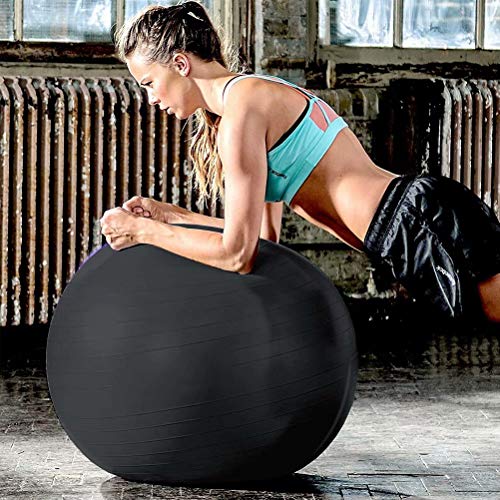 KAIDILA Bola Equilibrio Bola de Yoga Mini Ejercicio Bola de Pilates Doblar, Yoga, Estabilidad, Equilibrio, Pilates, Entrenamiento básico y Terapia física -Negro 100cm KAIDILA Bola Equilibrio Bola de Yoga Mini Ejercicio Bola de Pilates Doblar, Yoga, Estabilidad, Equilibrio, Pilates, Entrenamiento básico y Terapia física -Negro 100cm