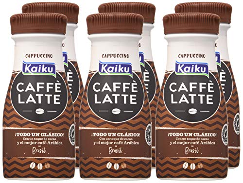 Kaiku Café UHT Cappuccino - Paquete de 6 x 200 gr - Total: 1200 gr