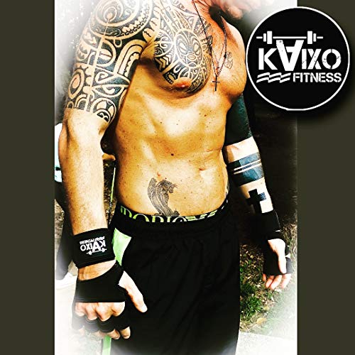 KAIXO FITNESS Guantes de Entrenamiento Gym Crossfit para el Gimnasio. Calleras con muñequera para Levantamiento Pesas, calistenia, Bodybuilding, Gimnasia y Fitness. Hombre y Mujer (Negro, S) KAIXO FITNESS Guantes de Entrenamiento Gym Crossfit para el Gimnasio. Calleras con muñequera para Levantamiento Pesas, calistenia, Bodybuilding, Gimnasia y Fitness. Hombre y Mujer (Negro, S)