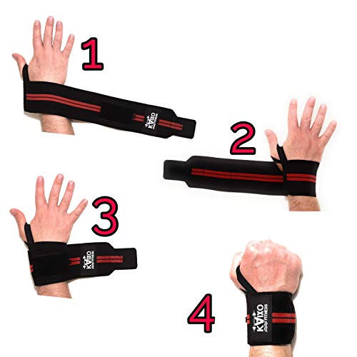 KAIXO FITNESS muñequeras deportivas gym cross wods. Muñequeras para entrenamientos gym, levantamiento de pesas y fitness. Hombre y mujer (Rojo) KAIXO FITNESS muñequeras deportivas gym cross wods. Muñequeras para entrenamientos gym, levantamiento de pesas y fitness. Hombre y mujer (Rojo)
