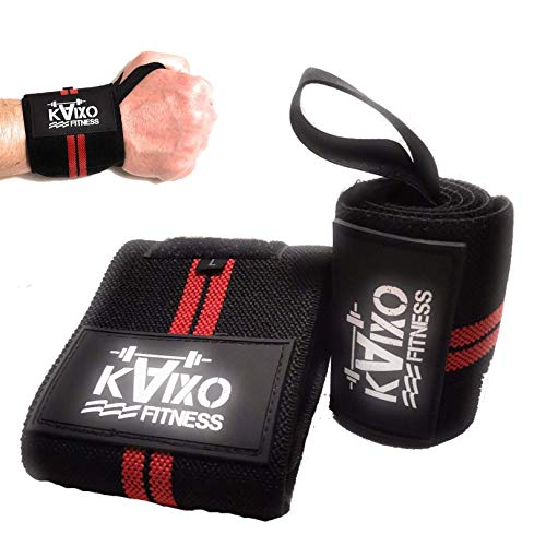 KAIXO FITNESS muñequeras deportivas gym cross wods. Muñequeras para entrenamientos gym, levantamiento de pesas y fitness. Hombre y mujer (Rojo) KAIXO FITNESS muñequeras deportivas gym cross wods. Muñequeras para entrenamientos gym, levantamiento de pesas y fitness. Hombre y mujer (Rojo)