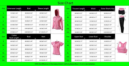 Kaiyei Conjunto Deportivo Mujer Fitness 2 Piezas Sujetador+Pantalones Cortos Outfit Yoga Secado Rápido Elástico Suave Transpirable Jogging Gym Gimnasio Ciclismo Sport Verde M