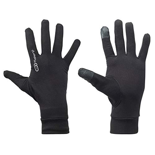Kalenji Running Guantes táctiles - Negro Negro XS Kalenji Running Guantes táctiles - Negro Negro XS