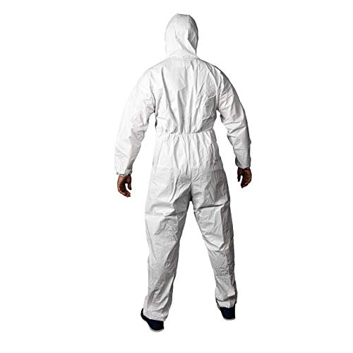 KALLPA Monos de protección Reutilizables - Polipropileno, plastificado, Buzo de Trabajo Tipo I - Protege de líquidos y bacterias, Impermeable, antiestático, no alérgeno y Gran transpirabilidad (XL) KALLPA Monos de protección Reutilizables - Polipropileno, plastificado, Buzo de Trabajo Tipo I - Protege de líquidos y bacterias, Impermeable, antiestático, no alérgeno y Gran transpirabilidad (XL)