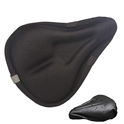 kalwason Funda Sillin Bicicleta Gel para Bicicleta Estática, Bicicleta de Montaña, Bicicleta de Niño, Bonificación con Funda Impermeable kalwason Funda Sillin Bicicleta Gel para Bicicleta Estática, Bicicleta de Montaña, Bicicleta de Niño, Bonificación con Funda Impermeable