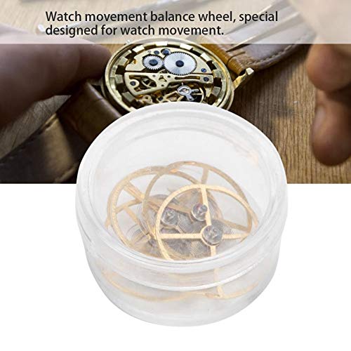 Kamenda 5 piezas de reparación de reloj pieza de equilibrio de rueda de repuesto para reloj 8205, herramienta de reloj para relojero Kamenda 5 piezas de reparación de reloj pieza de equilibrio de rueda de repuesto para reloj 8205, herramienta de reloj para relojero