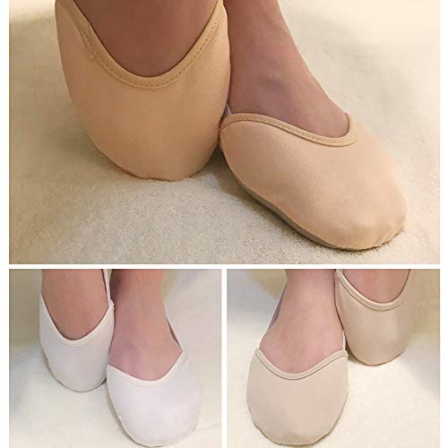 kangOnline Calcetines Suaves de Punto Medio Zapatos de Puntera de Gimnasia rítmica Zapatos de protección para pies de Baile elásticos Accesorios de salón de Baile para niñas
