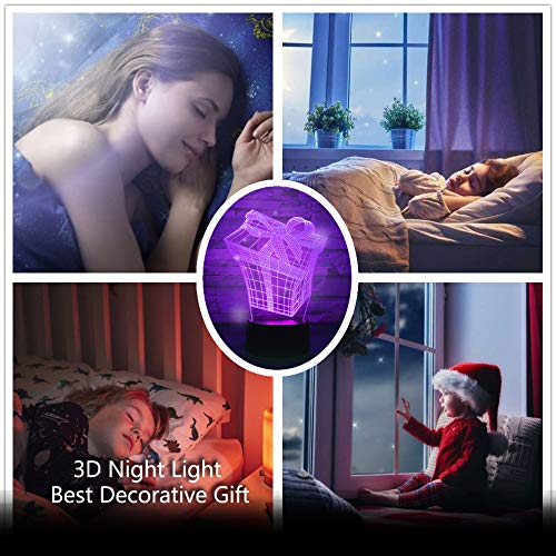 KangYD Luz nocturna 3D Ballet Dancing Women, lámpara de ilusión óptica LED, F - Base de audio Bluetooth (5 colores), Regalo de Navidad, Regalo para amigo, USB alimentado