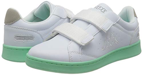 Kappa Clave, Zapatillas para Mujer, 1037 White Mint, 40 EU