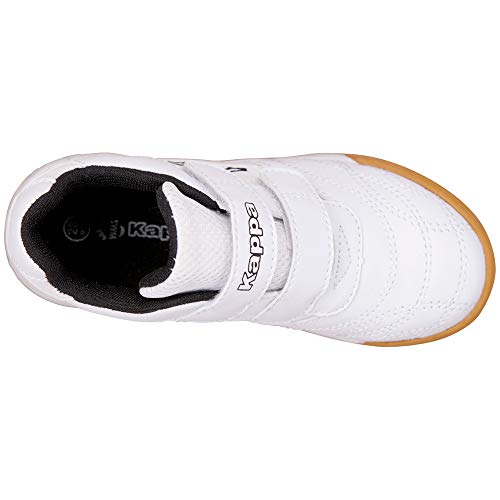 Kappa Kickoff, Zapatillas de Deporte Interior Unisex niños, Blanco (White/Black 1011), 28 EU