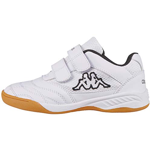 Kappa Kickoff, Zapatillas de Deporte Interior Unisex niños, Blanco (White/Black 1011), 32 EU