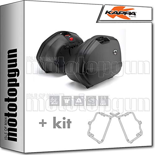 KAPPA MALETAS LATERALES K33N 33 LT + PORTAMALETAS LATERAL MONOKEY COMPATIBLE CON SUZUKI GSF 650 BANDIT S K7 K8 2007 07 2008 08