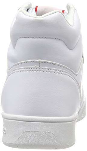 Kappa Mangan, Zapatillas Altas Unisex Adulto, White/Red 1020, 38 EU Kappa Mangan, Zapatillas Altas Unisex Adulto, White/Red 1020, 38 EU