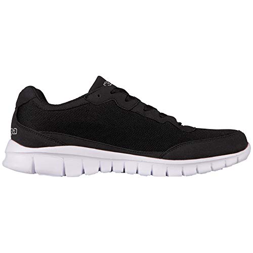 Kappa Rocket, Zapatillas Unisex Adulto, Negro Black White 1110, 44 EU