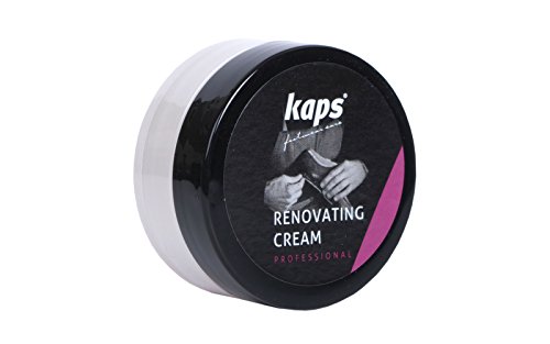 Kaps Crema Reparadora Y Renovadora Para Zapatos De Cuero Liso, Bolsas, Asientos, Reparador De Arañazos Y Rasguños, Renovating Cream, 10 Colores (101 - blanco)