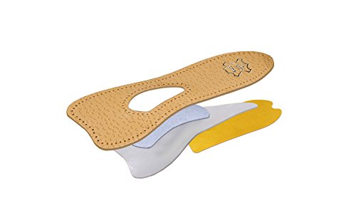 Kaps Plantillas Ortopédicas de Cuero 3/4 para Zapatos y Tacones Altos Con Soporte Para el Arco, Plantillas de Zapatos Con Punta Abierta Para Mujeres, Ballet (39 EUR)