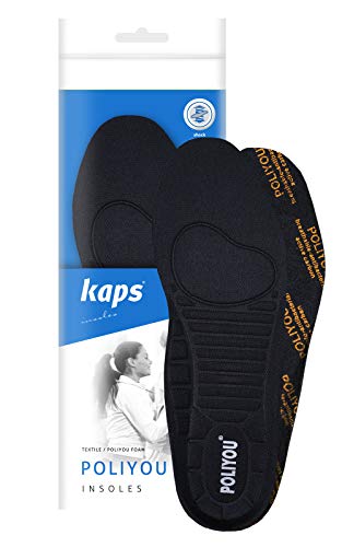 Kaps Plantillas Zapatos Control deOlor para Zapatillas de Deporte y Calzado Casual, con Forma Anatómica Hecho en Europa, Tallas (39 EUR) Kaps Plantillas Zapatos Control deOlor para Zapatillas de Deporte y Calzado Casual, con Forma Anatómica Hecho en Europa, Tallas (39 EUR)