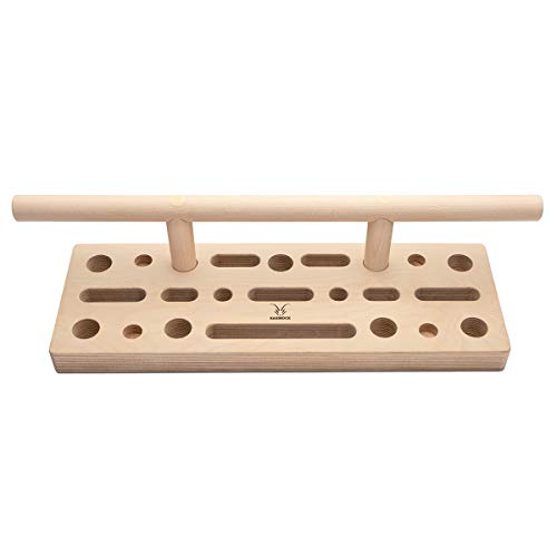 KASIROCK Módulo de dominadas para tablas de entrenamiento, barra de dominadas para casa, de madera de haya maciza, 70 cm KASIROCK Módulo de dominadas para tablas de entrenamiento, barra de dominadas para casa, de madera de haya maciza, 70 cm