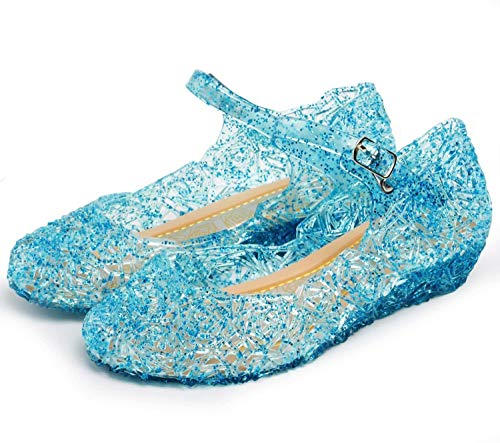 Katara- Zapatos con Cuña Disfraz Princesa Elsa Frozen Niña, Color azul, EU 29 (Tamaño del fabricante: 31) (ES10)