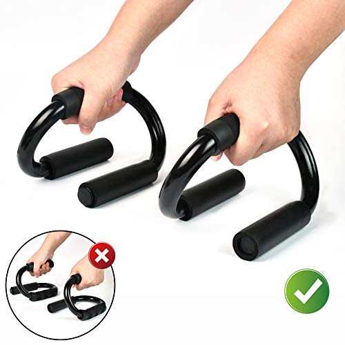 KATELUO Agarre Flexiones, Push Up Bars Stand Soporte para Flexiones, Flexiones con Empuñaduras con Empuñadura de Espuma para Ejercicios Gimnasio Entrenamiento Deporte para Hombres y Mujeres KATELUO Agarre Flexiones, Push Up Bars Stand Soporte para Flexiones, Flexiones con Empuñaduras con Empuñadura de Espuma para Ejercicios Gimnasio Entrenamiento Deporte para Hombres y Mujeres