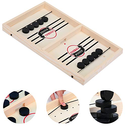 KATELUO Juego de Mesa de Hockey,Juego de Air Hockey para Mesa,Adecuado para la interacción Entre Padres e Hijos, Actividades de reunión Familiar KATELUO Juego de Mesa de Hockey,Juego de Air Hockey para Mesa,Adecuado para la interacción Entre Padres e Hijos, Actividades de reunión Familiar