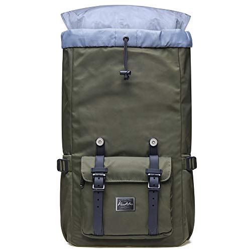 KAUKKO Mochilas Tipo Casual Compartimento para 15" Portátil 22 litros Ejercito Verde