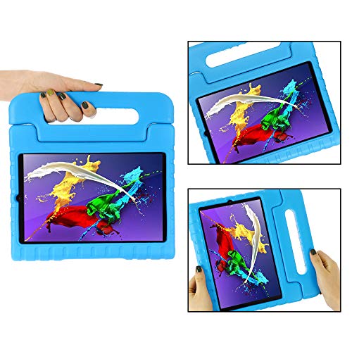 Kavon Funda para Lenovo Yoga Tab 5 YT-X705F 10.1 Pulgadas,Soporte de Mango Convertible a Prueba de Golpes EVA, Cubierta Protectora para Tableta Ligera para Niños (Azul)