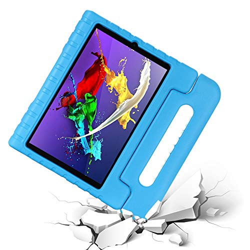 Kavon Funda para Lenovo Yoga Tab 5 YT-X705F 10.1 Pulgadas,Soporte de Mango Convertible a Prueba de Golpes EVA, Cubierta Protectora para Tableta Ligera para Niños (Azul)