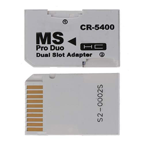 Kcnsieou Adaptador de tarjeta de memoria SDHC de gran capacidad para tarjetas Micro SD/TF a MS PRO Duo para tarjeta PSP