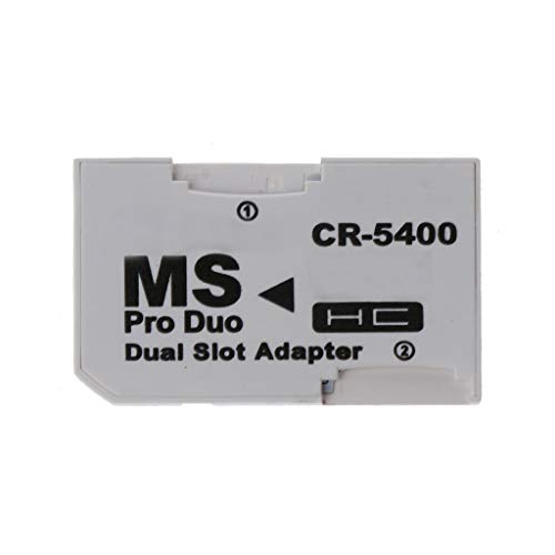 Kcnsieou Adaptador de tarjeta de memoria SDHC de gran capacidad para tarjetas Micro SD/TF a MS PRO Duo para tarjeta PSP