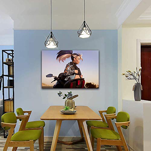 KDA Akali All Out - Lienzo decorativo para pared (91,4 x 60,9 cm), diseño de leyendas de la liga de Akali, para decoración de pared, sala de estar, dormitorio, estirado y listo para colgar KDA Akali All Out - Lienzo decorativo para pared (91,4 x 60,9 cm), diseño de leyendas de la liga de Akali, para decoración de pared, sala de estar, dormitorio, estirado y listo para colgar
