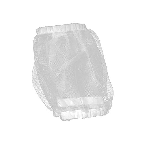 KEBY Cubierta protectora para jaula de pájaros de malla con ventilación para guardar semillas, falda, loro, decoración de jaula de pájaros (S, blanco) KEBY Cubierta protectora para jaula de pájaros de malla con ventilación para guardar semillas, falda, loro, decoración de jaula de pájaros (S, blanco)