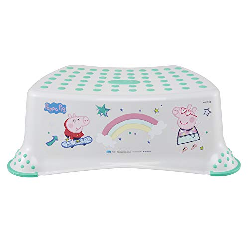 keeeper Taburete Escalón Peppa Pig, De 18 Meses a 10 Años, Antideslizante, Tomek, Gris keeeper Taburete Escalón Peppa Pig, De 18 Meses a 10 Años, Antideslizante, Tomek, Gris