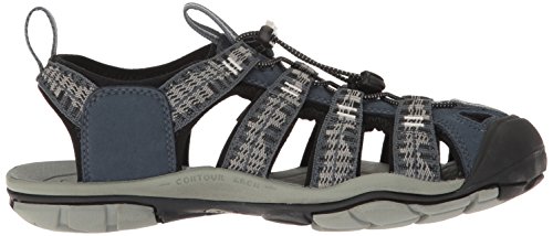 Keen Clearwater CNX, Sandalias de Senderismo Hombre, Azul (Midnight Navy/Vapor Midnight Navy/Vapor), 44 EU