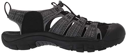 Keen Newport H2, Sandalia Hombre, Negro/Gris Acero, 44.5 EU Keen Newport H2, Sandalia Hombre, Negro/Gris Acero, 44.5 EU