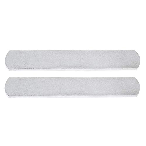 Keen so - Barra de acero, 2 placas de acero chapadas para chaleco de peso ajustado y protector Tibias para las piernas (15 cm)