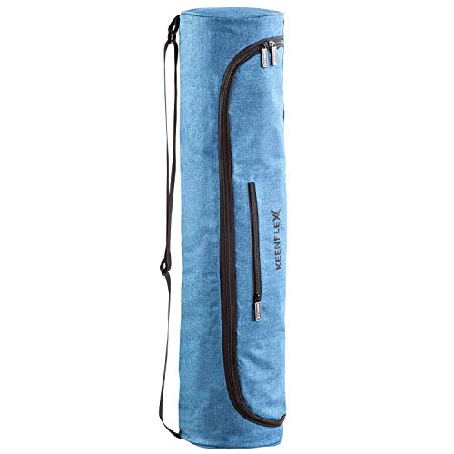 KeenFlex Bolsa de Esterilla de Yoga de Tela Ligera y cómoda y Resistente al Agua (Turquesa) KeenFlex Bolsa de Esterilla de Yoga de Tela Ligera y cómoda y Resistente al Agua (Turquesa)
