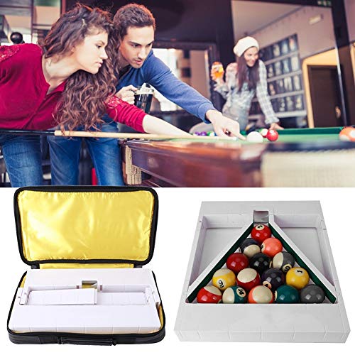 Keenso Billar Triangular Frame Snooker Balls Rack Suministro para Juego de Estilo Inglés