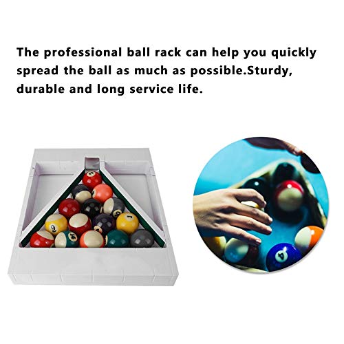 Keenso Billar Triangular Frame Snooker Balls Rack Suministro para Juego de Estilo Inglés