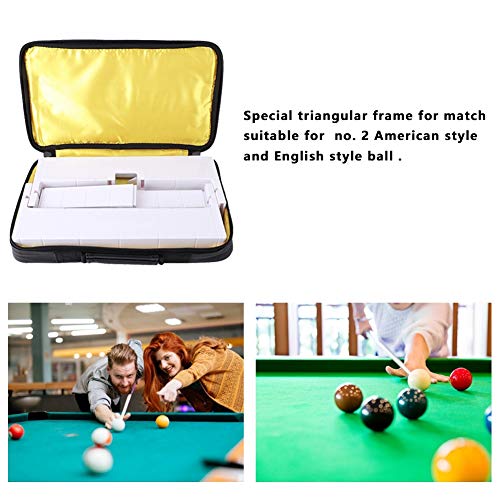 Keenso Billar Triangular Frame Snooker Balls Rack Suministro para Juego de Estilo Inglés