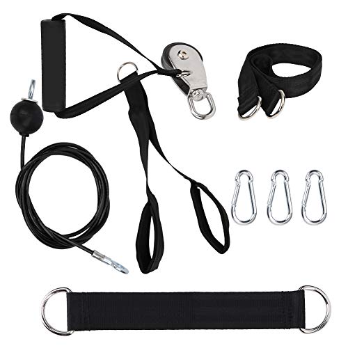 Keenso Cuerda de polea Fitness con Mango de Hebilla para Entrenamiento físico Gimnasio Pilates Yoga Crossover Ejercicio de tríceps Keenso Cuerda de polea Fitness con Mango de Hebilla para Entrenamiento físico Gimnasio Pilates Yoga Crossover Ejercicio de tríceps