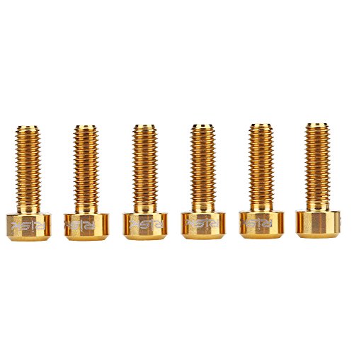 Keenso Tornillos para Bici de Montaña, Tornillos de Potencia y Manillar(Oro) Keenso Tornillos para Bici de Montaña, Tornillos de Potencia y Manillar(Oro)