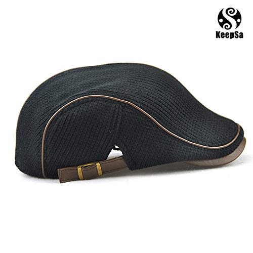 KeepSa Gorros de Boina de Tejer para Hombre Gorra de Vendedor de periódicos Gorro de Punto Casual Ajustable al Aire Libre KeepSa Gorros de Boina de Tejer para Hombre Gorra de Vendedor de periódicos Gorro de Punto Casual Ajustable al Aire Libre