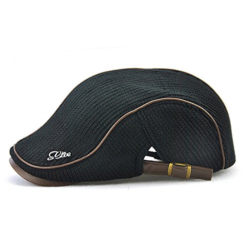 KeepSa Gorros de Boina de Tejer para Hombre Gorra de Vendedor de periódicos Gorro de Punto Casual Ajustable al Aire Libre