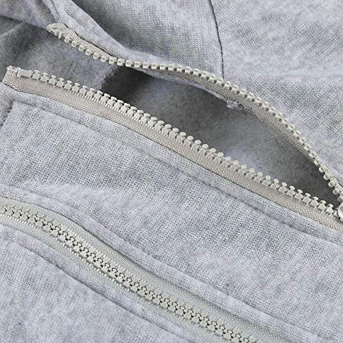 KEERADS Women Hoodie Abrigo de Bolsillo a Juego con Cremallera con Capucha y Color Suelto Sudaderas con Capucha para Mujer KEERADS Women Hoodie Abrigo de Bolsillo a Juego con Cremallera con Capucha y Color Suelto Sudaderas con Capucha para Mujer