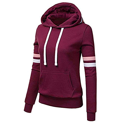 KEERADS Women Hoodie Camisa a Rayas con Capucha y Manga Larga con Bolsillo Sudaderas con Capucha para Mujer KEERADS Women Hoodie Camisa a Rayas con Capucha y Manga Larga con Bolsillo Sudaderas con Capucha para Mujer