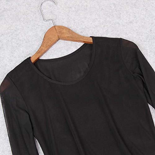 KEERADS Women Sweatshirt Camisa de Malla Transparente Transparente de Manga Larga con Forma de Brazo Superior Sudaderas sin Capucha para Mujer KEERADS Women Sweatshirt Camisa de Malla Transparente Transparente de Manga Larga con Forma de Brazo Superior Sudaderas sin Capucha para Mujer