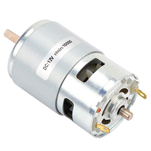 KEESIN Motor DC 12V 10000 RPM, Mini Motor Eléctrico de Alta Velocidad con Rodamiento de Bolas, Motor de Repuesto para Bricolaje Eléctrico