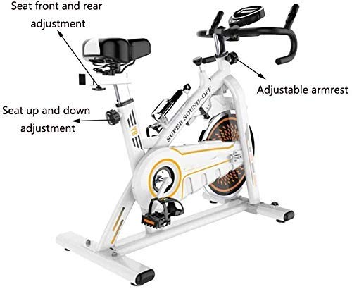 KEKEYANG Cycling Bicicleta de spinning, Indoor Cycling la bicicleta estática con monitor de sensores de frecuencia cardíaca, 11 Kg volante Profesional Ciclo Indoor aptitud ajustable Manillar y resiste KEKEYANG Cycling Bicicleta de spinning, Indoor Cycling la bicicleta estática con monitor de sensores de frecuencia cardíaca, 11 Kg volante Profesional Ciclo Indoor aptitud ajustable Manillar y resiste